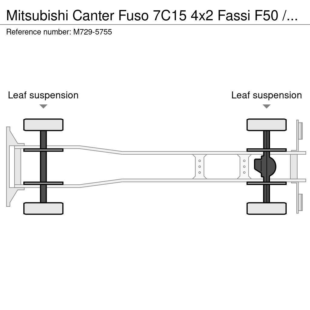 Mitsubishi Canter Fuso 7C15 4x2 Fassi F50 / PLATFORM L=4768 m Kranbilar