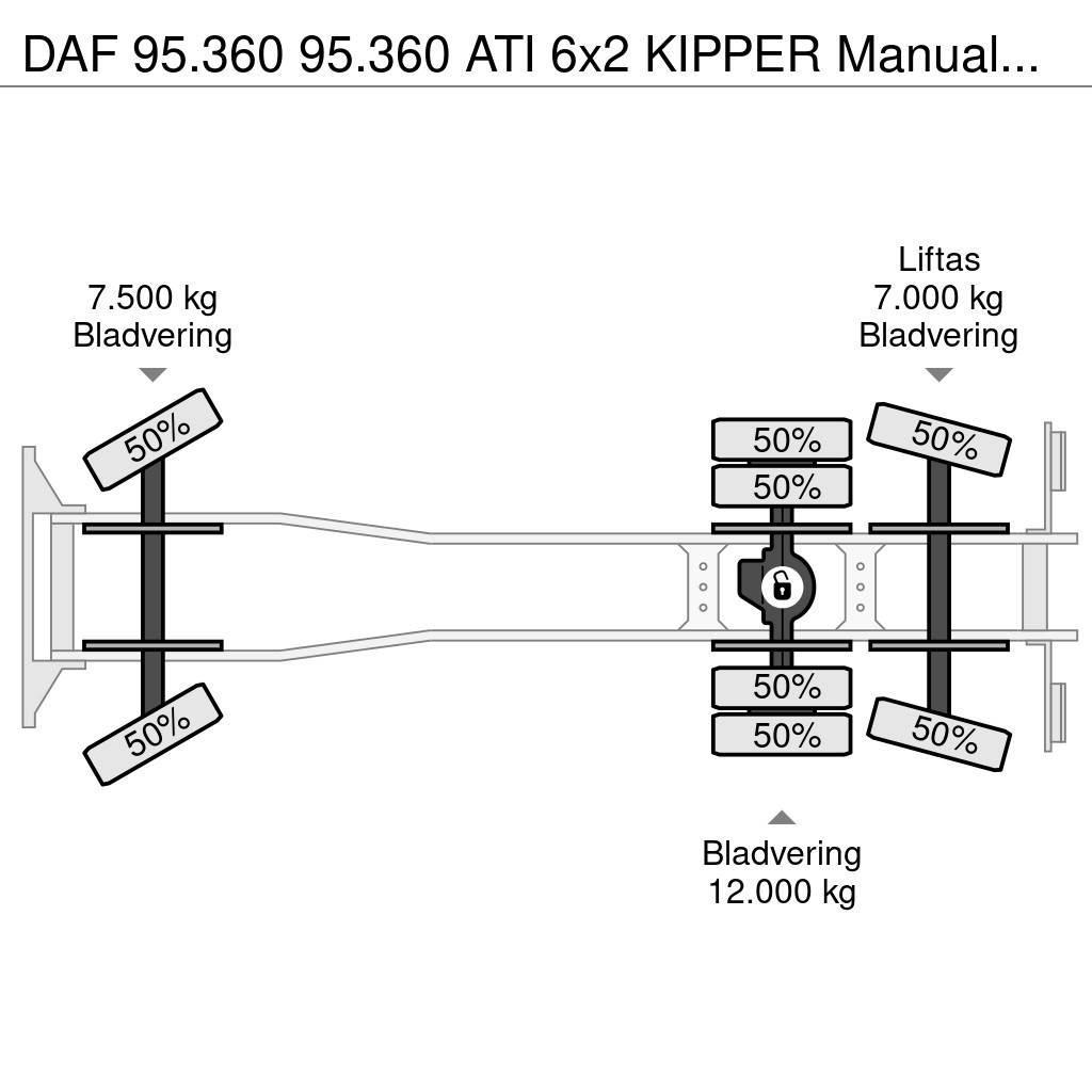 DAF 95.360 95.360 ATI 6x2 KIPPER Manualgetriebe Tippbilar