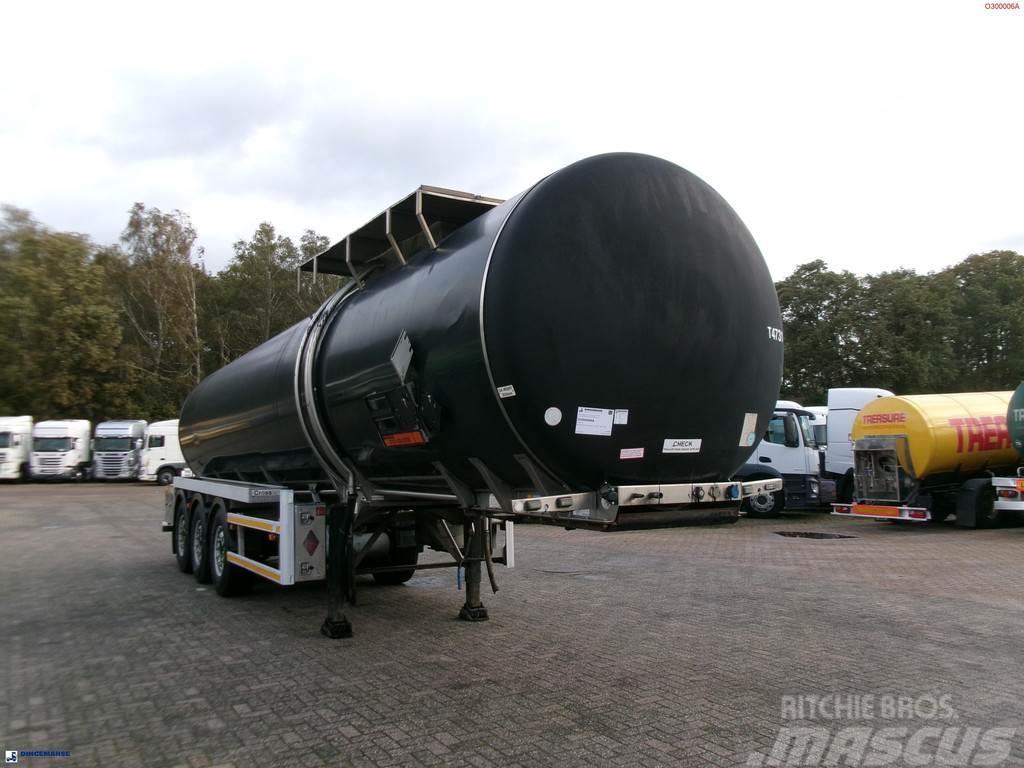 Crossland Bitumen tank inox 33 m3 / 1 comp + ADR L4BN Tanktrailer
