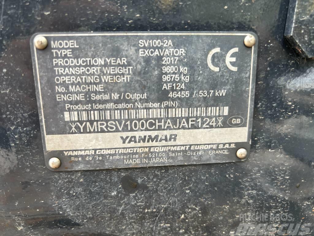 Yanmar SV100-2A Midigrävmaskiner 7t - 12t