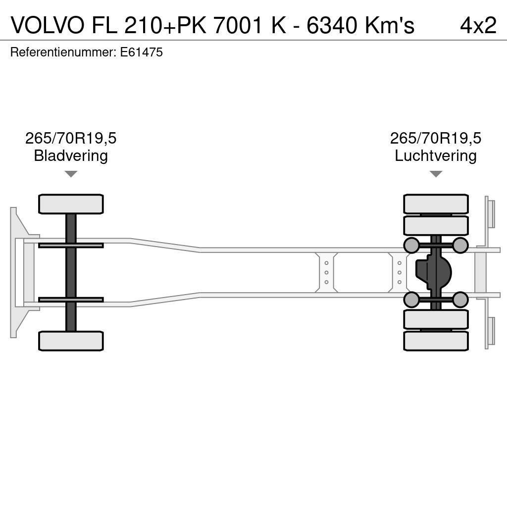 Volvo FL 210+PK 7001 K - 6340 Km's Kapellbil