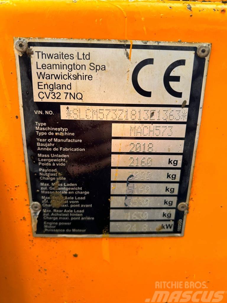 Thwaites 3 Tonne Swivel Skip Dumper MACH573 ton Minidumprar
