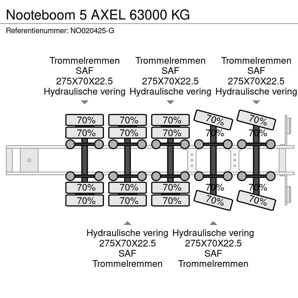 Nooteboom 5 AXEL 63000 KG Flaktrailer