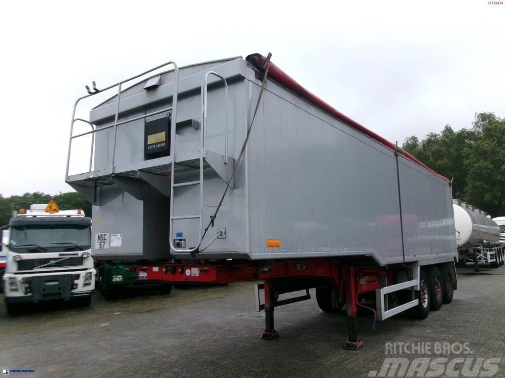 Wilcox Tipper trailer alu 55 m3 + tarpaulin Tipptrailer