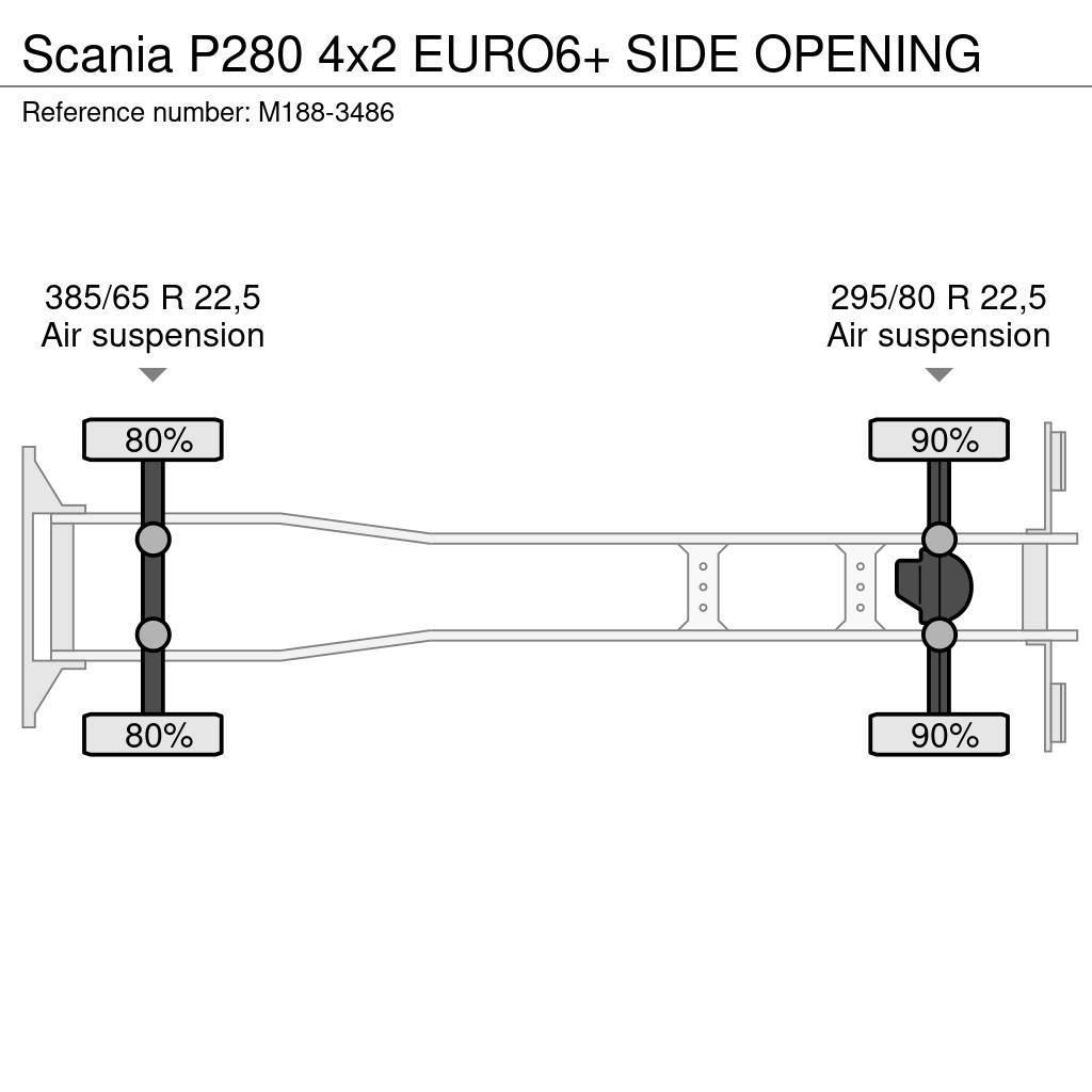Scania P280 4x2 EURO6+ SIDE OPENING Skåpbilar