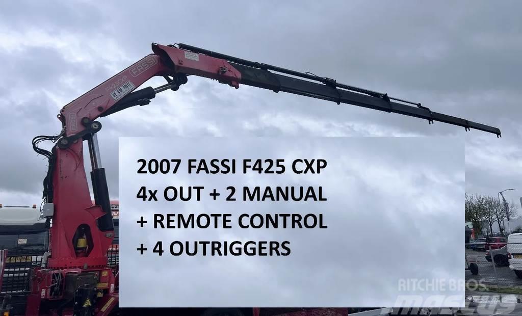 Fassi F425CXP F425CXP + REMOTE + 4 OUTRIGGERS - 4x OUT + Styckegodskranar