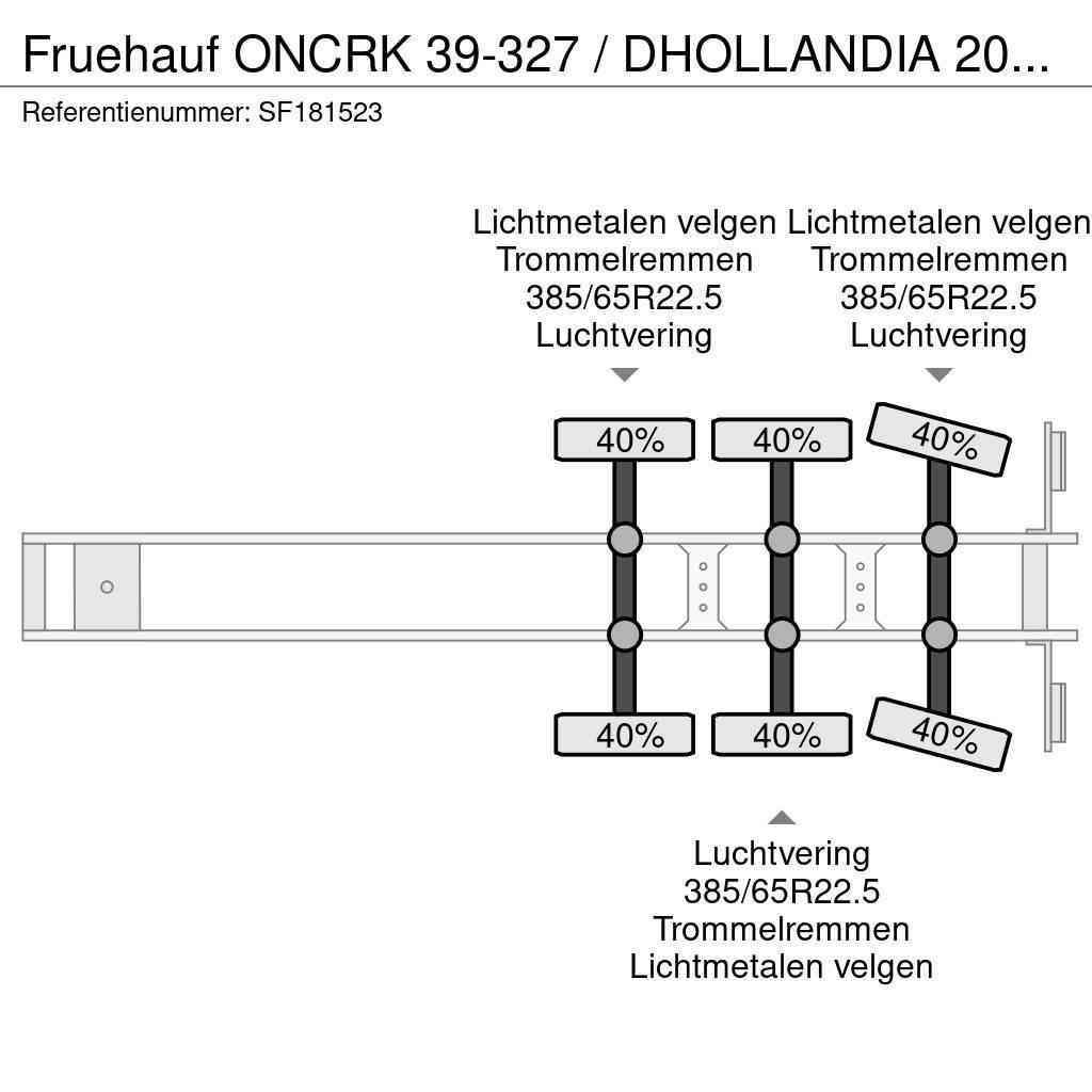 Fruehauf ONCRK 39-327 / DHOLLANDIA 2000kg Skåptrailer