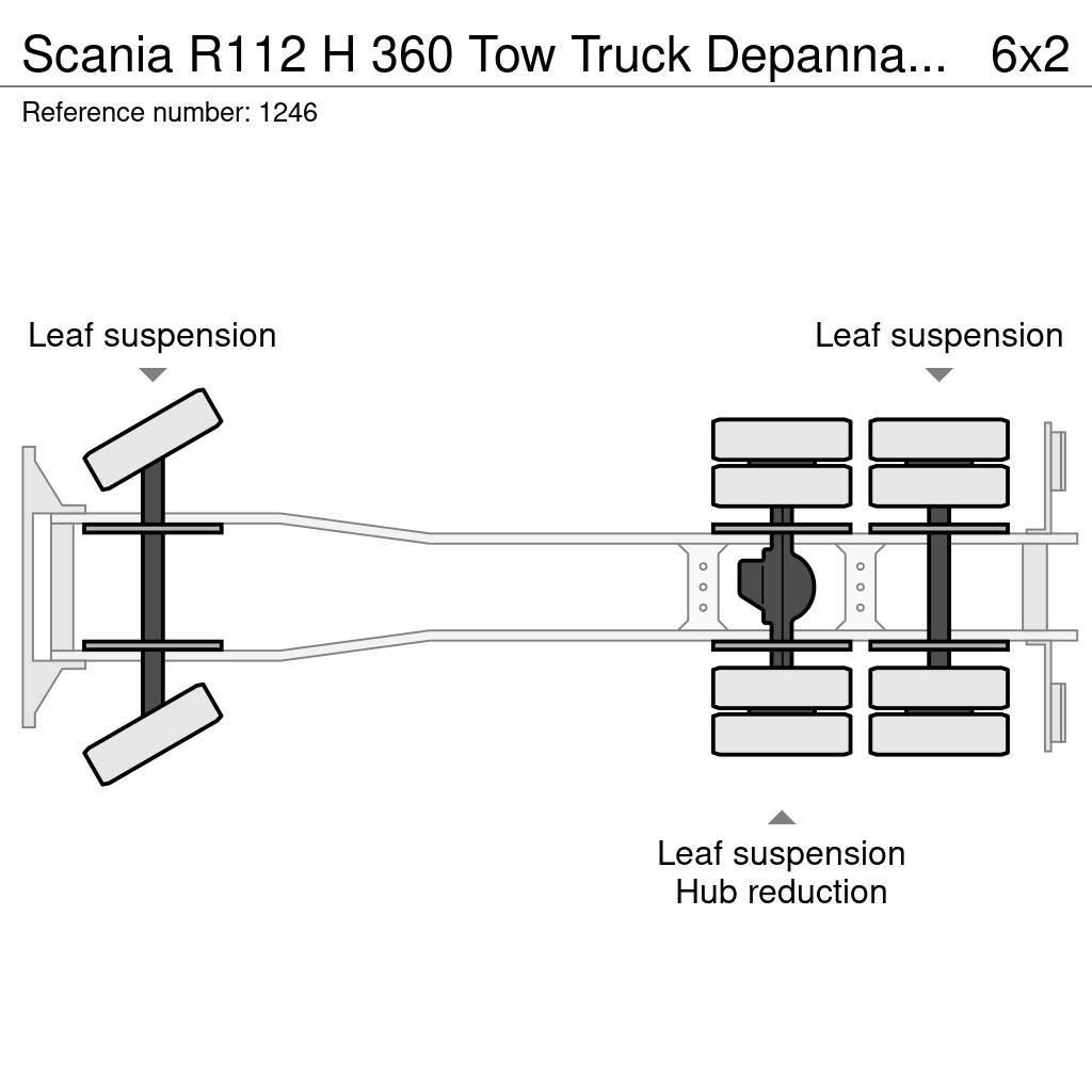 Scania R112 H 360 Tow Truck Depannage Crane Winch Remote Bärgningsbilar