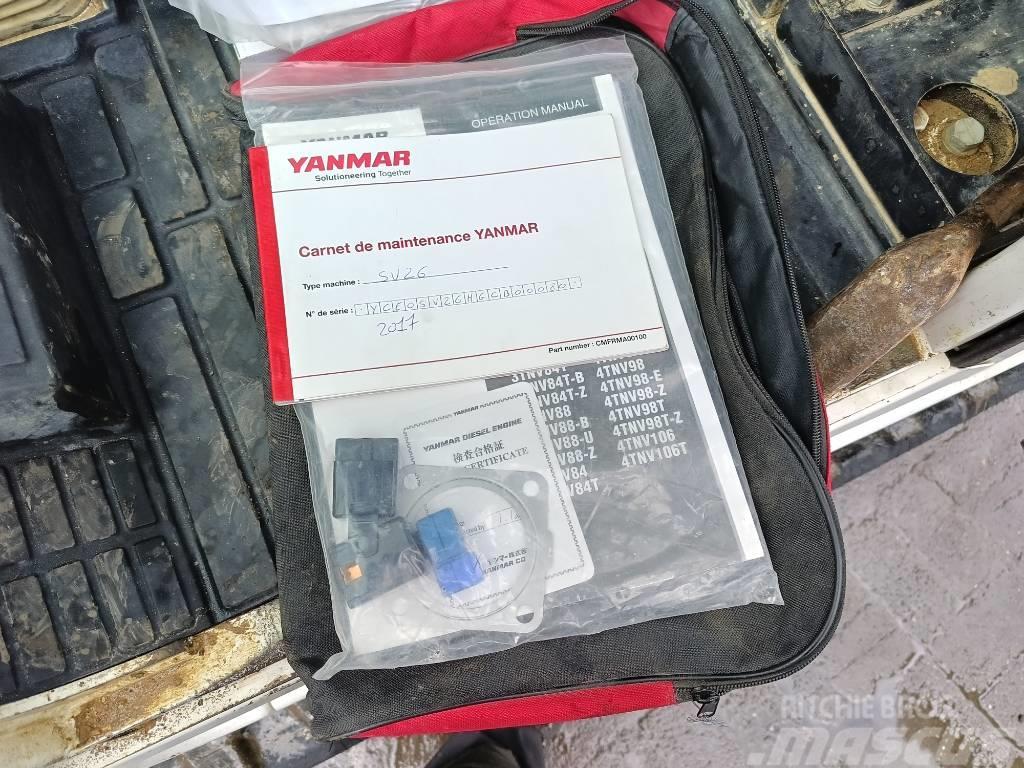 Yanmar SV 26 2,6 ton minigraver mini excavator bagger Minigrävare < 7t