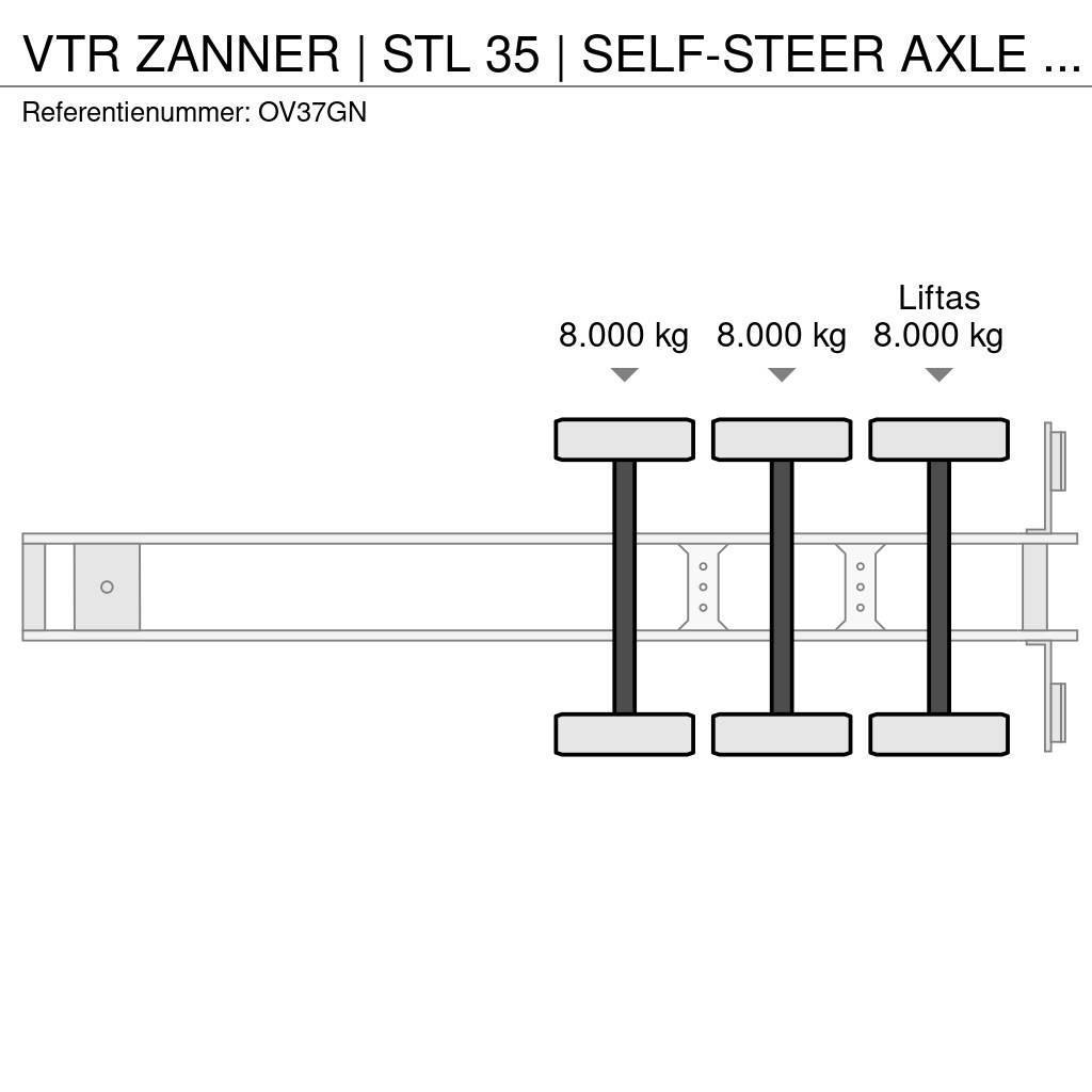  VTR ZANNER | STL 35 | SELF-STEER AXLE | RAMPS | GA Biltransporttrailer
