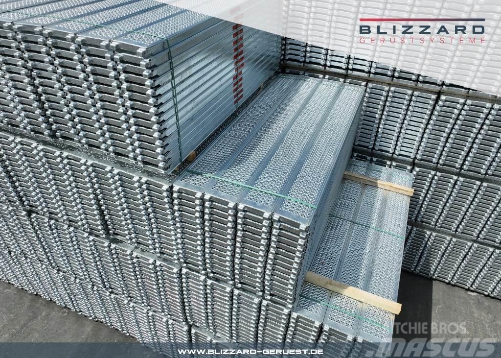  136,21 m² Neu Stahlgerüst, Stahlböden Blizzard S70 Byggställningar