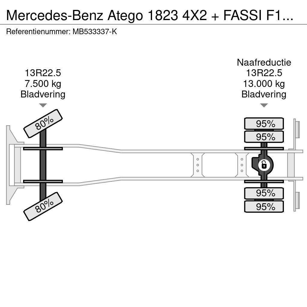 Mercedes-Benz Atego 1823 4X2 + FASSI F110A.21 + TIPPER - MANAUL Allterrängkranar