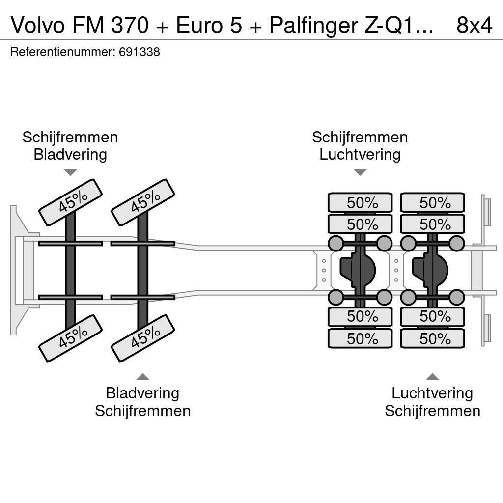 Volvo FM 370 + Euro 5 + Palfinger Z-Q170 Crane + 30ton N Allterrängkranar