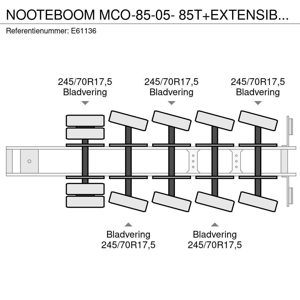 Nooteboom MCO-85-05- 85T+EXTENSIBLE 3M Låg lastande semi trailer