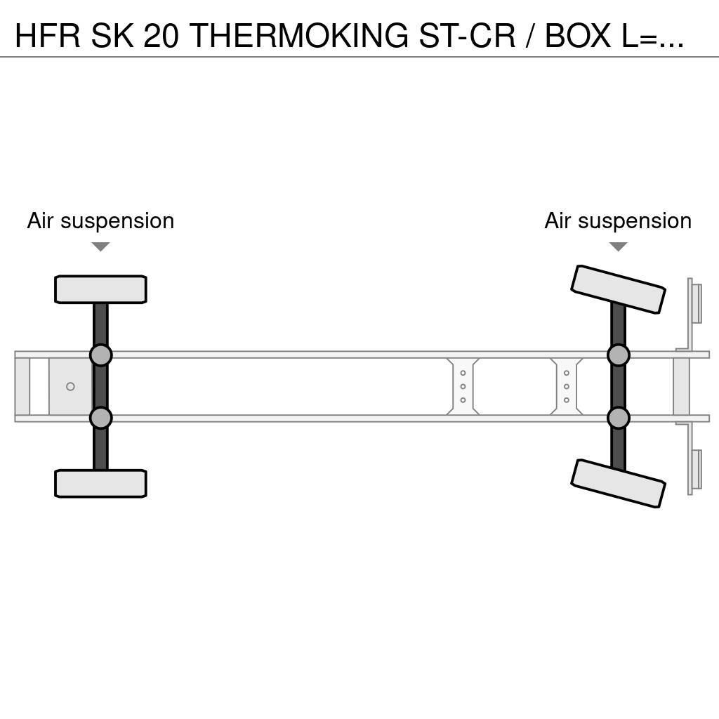 HFR SK 20 THERMOKING ST-CR / BOX L=13419 mm Skåptrailer Kyl/Frys/Värme