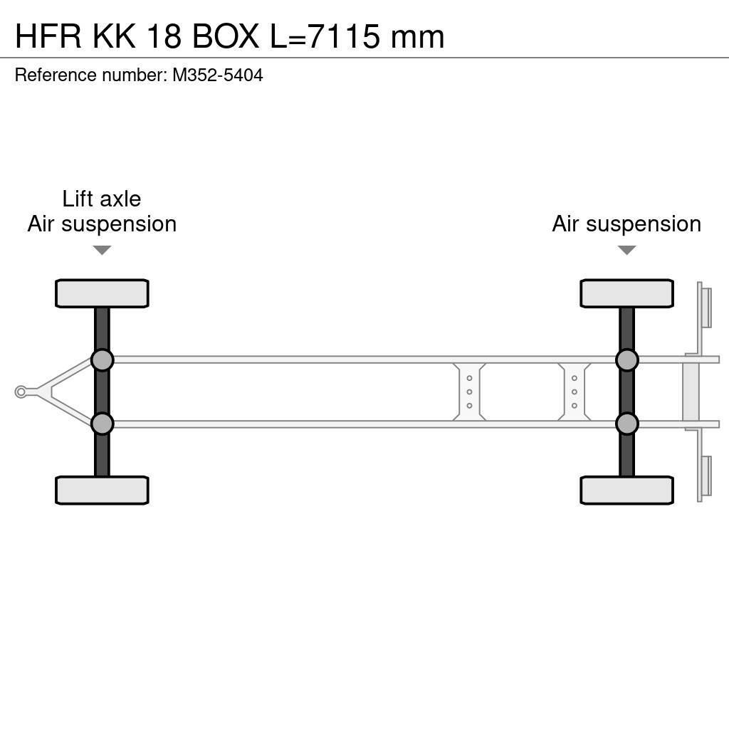 HFR KK 18 BOX L=7115 mm Skåpsläp Kyl/fry/Värme