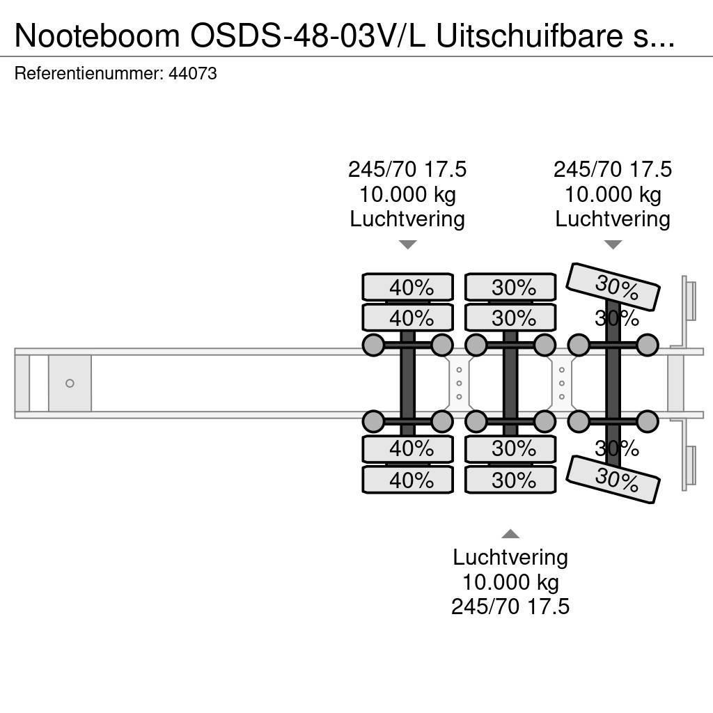 Nooteboom OSDS-48-03V/L Uitschuifbare semi dieplader Låg lastande semi trailer