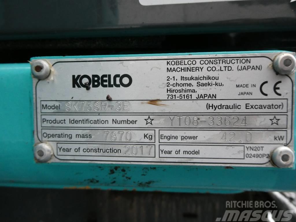 Kobelco SK 75 SR-3E Midigrävmaskiner 7t - 12t