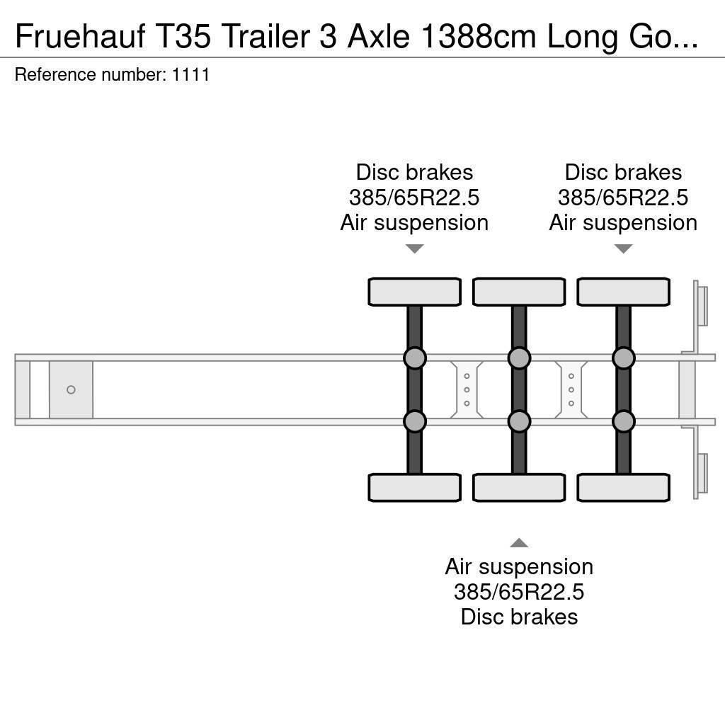 Fruehauf T35 Trailer 3 Axle 1388cm Long Good Condition Flaktrailer