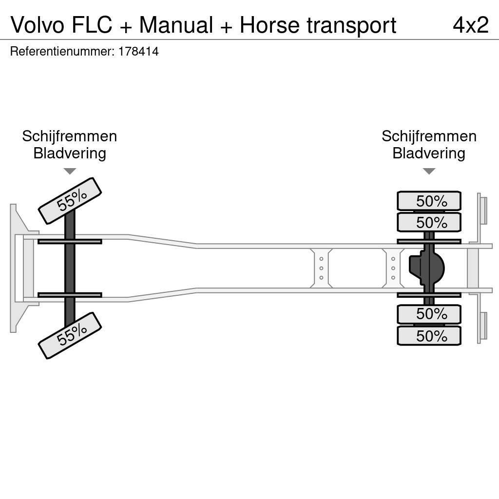 Volvo FLC + Manual + Horse transport Djurtransporter