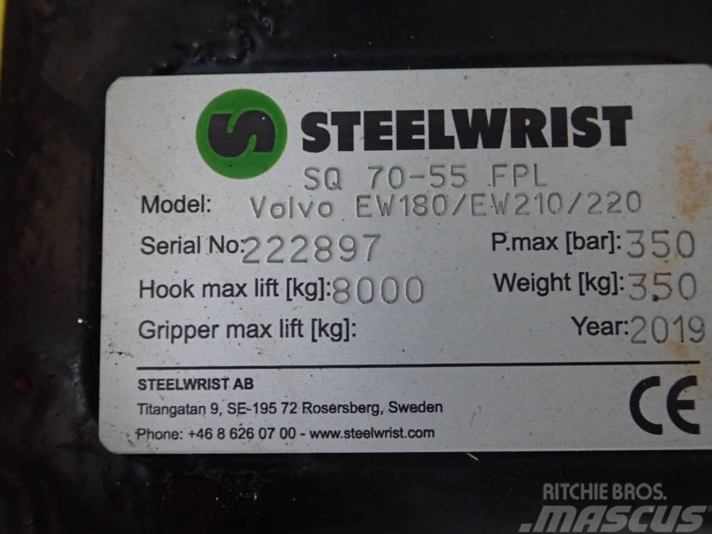 Steelwrist Vollhyd. SW SQ70 FPL passend Volvo EW180 Redskapsfäste/ adaptrar