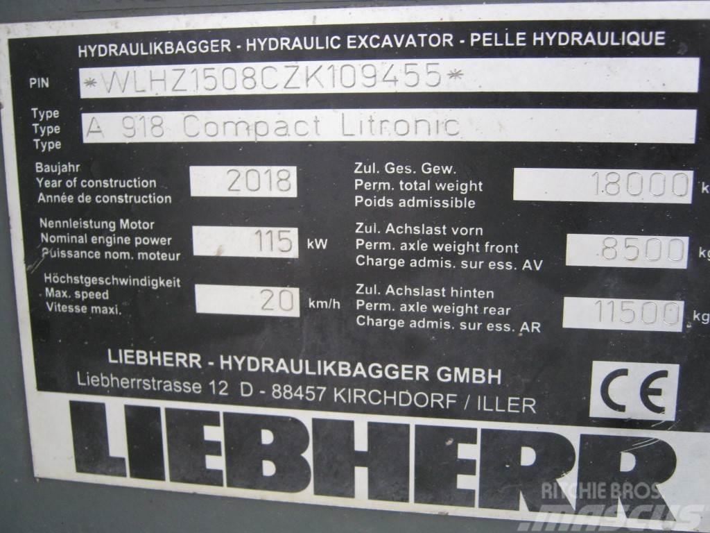 Liebherr A 918 Compact Litronic Hjulgrävare