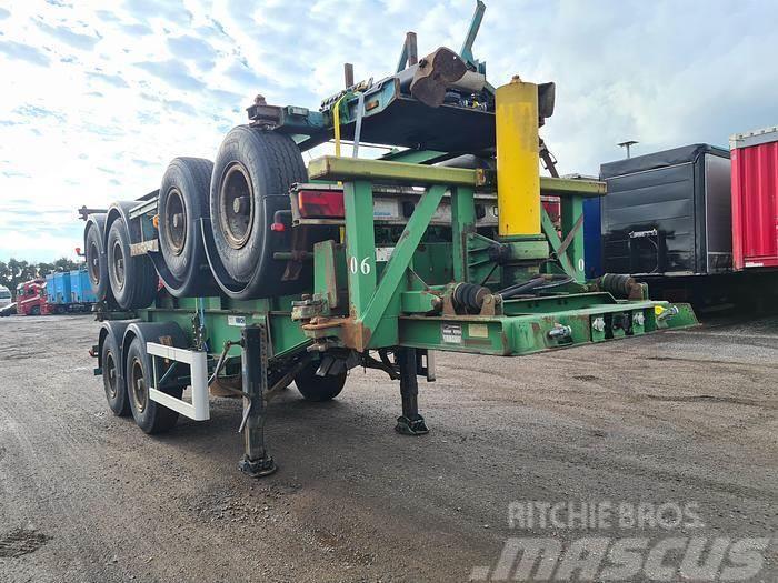 Renders 2 AXLE 20 FT CONTAINER CHASSIS STEEL SUSP DRUM BRA Containertrailer