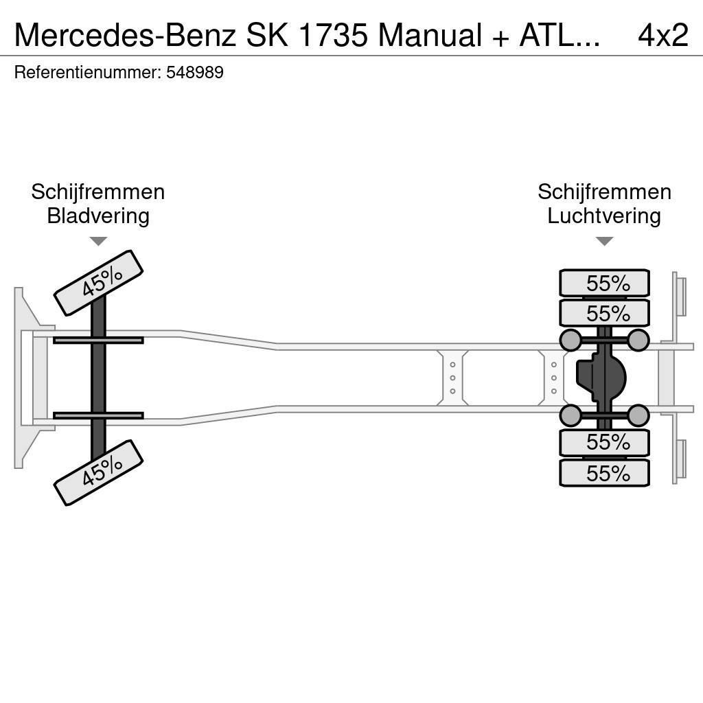 Mercedes-Benz SK 1735 Manual + ATLAS Crane + low KM + Euro 2 man Allterrängkranar