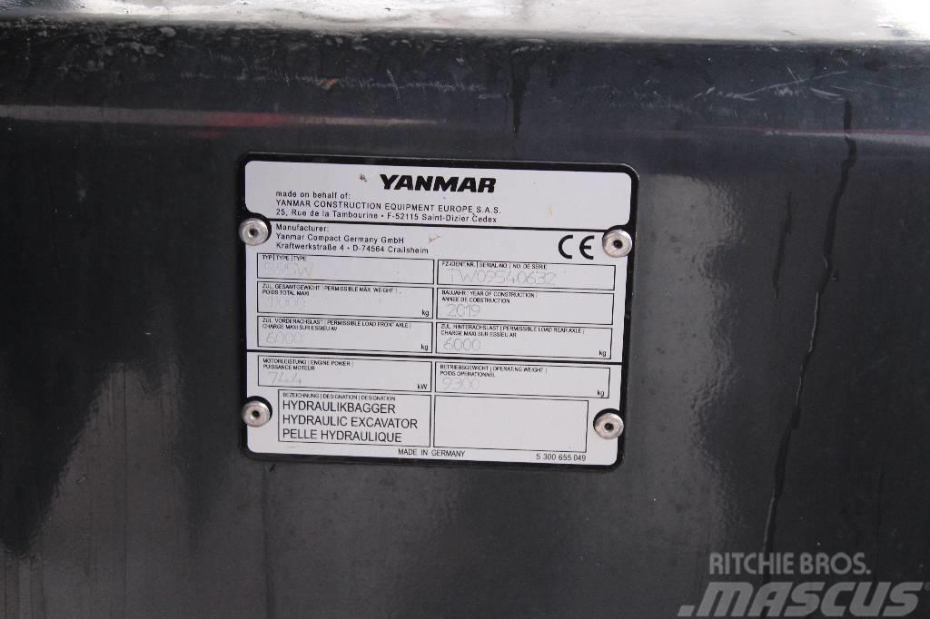 Yanmar B 95 W / Engcon EC-Oil, Rasvari, Lämmitin, ym! Hjulgrävare