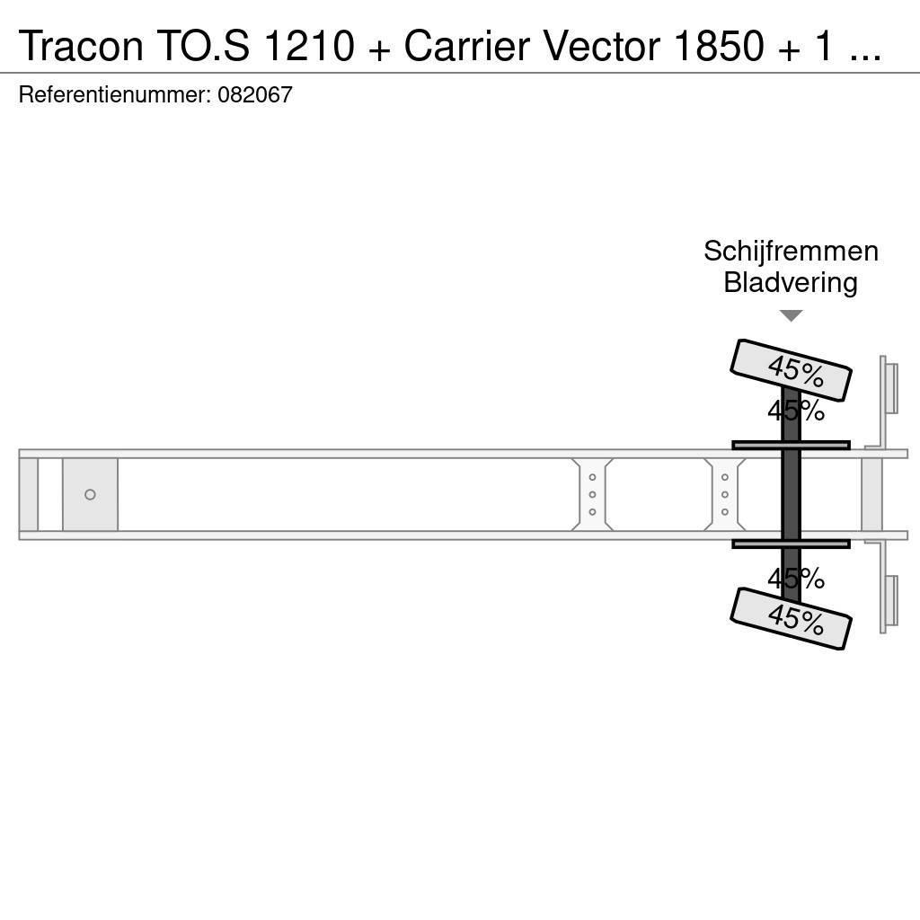 Tracon TO.S 1210 + Carrier Vector 1850 + 1 AXLE Skåptrailer Kyl/Frys/Värme