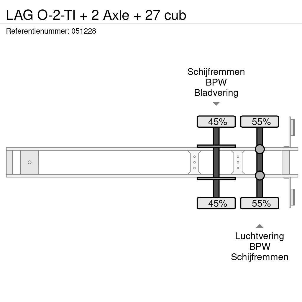 LAG O-2-TI + 2 Axle + 27 cub Tipptrailer