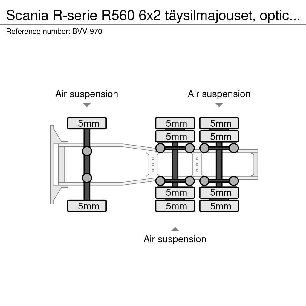 Scania R-serie R560 6x2 täysilmajouset, opticruice Dragbilar