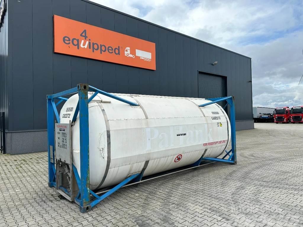  UBH FOODSTUFF 20FT ISO 24.750L/1-comp., Tankcontainers