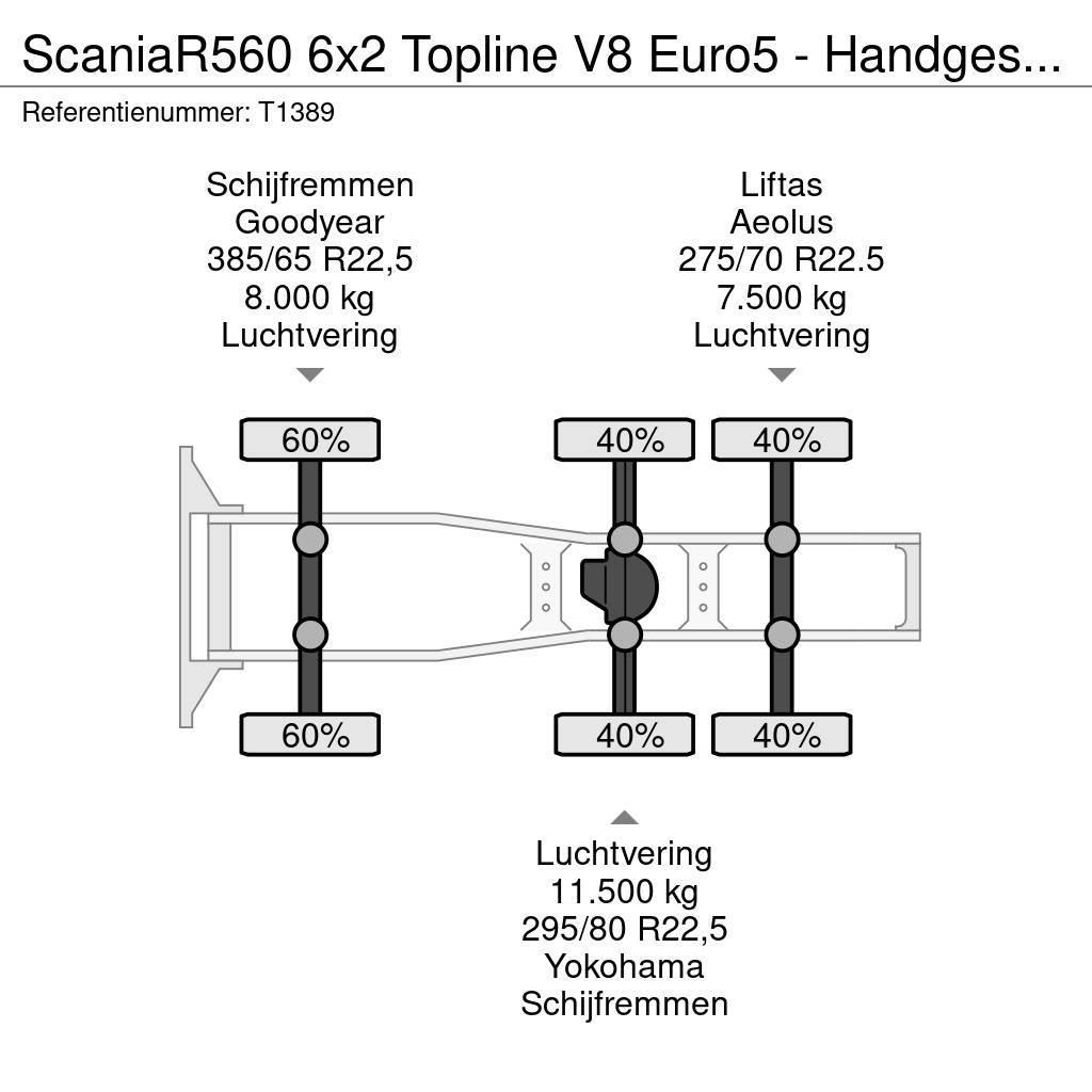 Scania R560 6x2 Topline V8 Euro5 - Handgeschakeld - Vollu Dragbilar