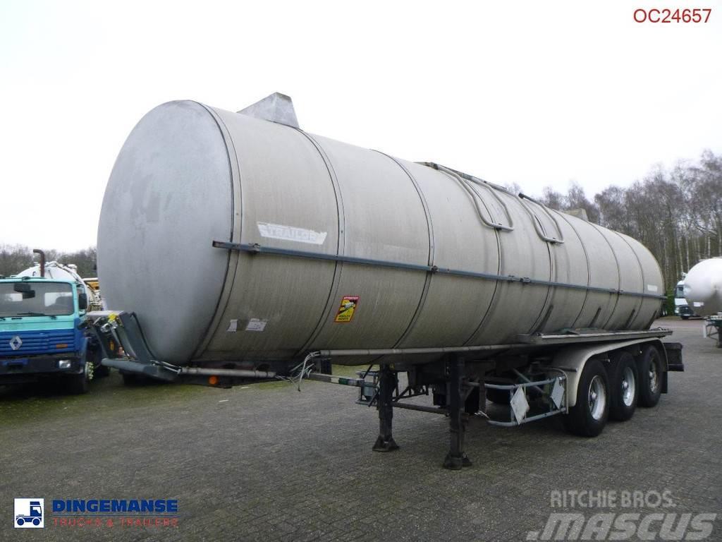 Trailor Heavy oil / bitumen tank steel 31.1 m3 / 1 comp Tanktrailer