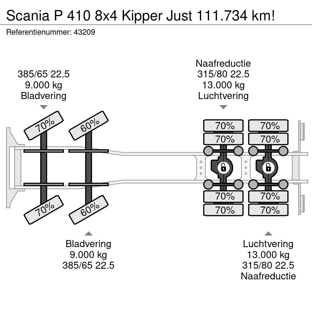 Scania P 410 8x4 Kipper Just 111.734 km! Tippbilar