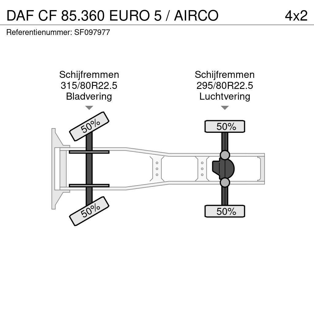 DAF CF 85.360 EURO 5 / AIRCO Dragbilar