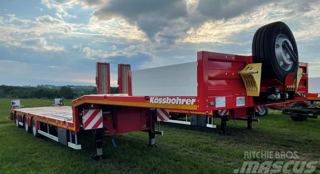 Kässbohrer Maskintrailer 3-axlig Låg lastande semi trailer