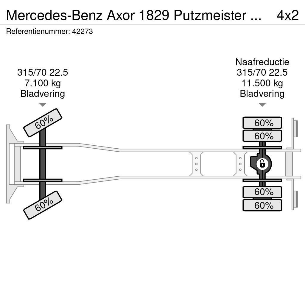 Mercedes-Benz Axor 1829 Putzmeister M20-4 20 meter Lastbilar med betongpump