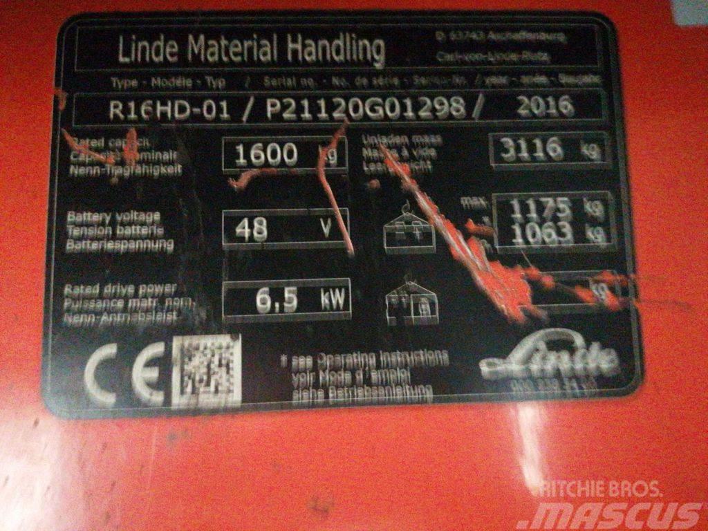 Linde R16HD-01 Skjutstativtruck