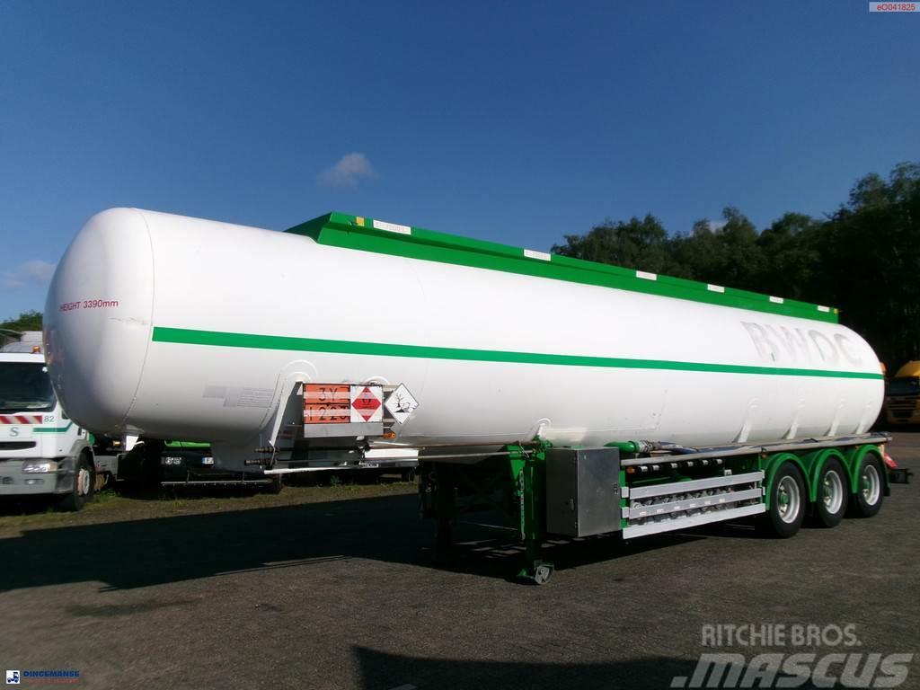 Feldbinder Fuel tank alu 42 m3 / / 6 comp + pump Tanktrailer