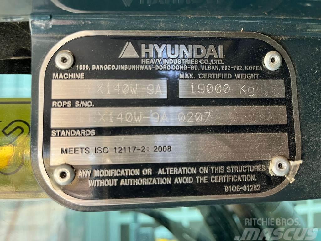 Hyundai Robex 140W-9A | Rototilt R4 Hjulgrävare