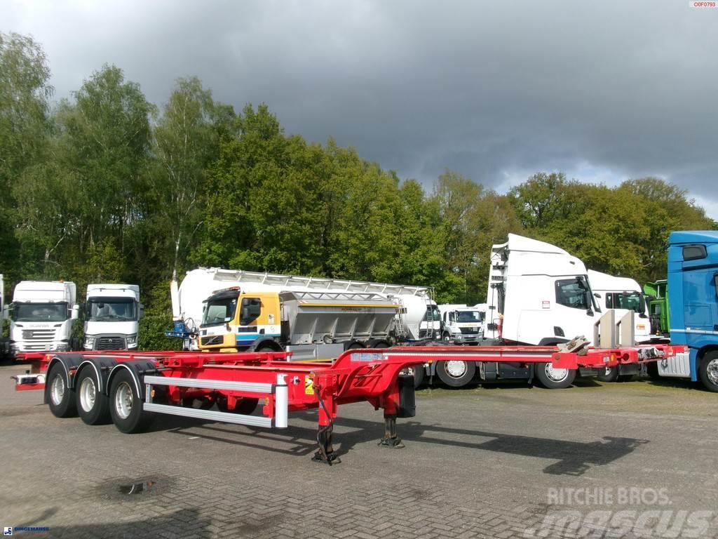 Asca 3-axle container trailer 20-40-45 ft S322DL Containertrailer