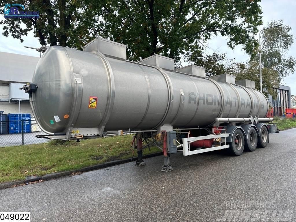 Magyar Chemie 34500 Liter, RVS tank, 1 Compartment Tanktrailer