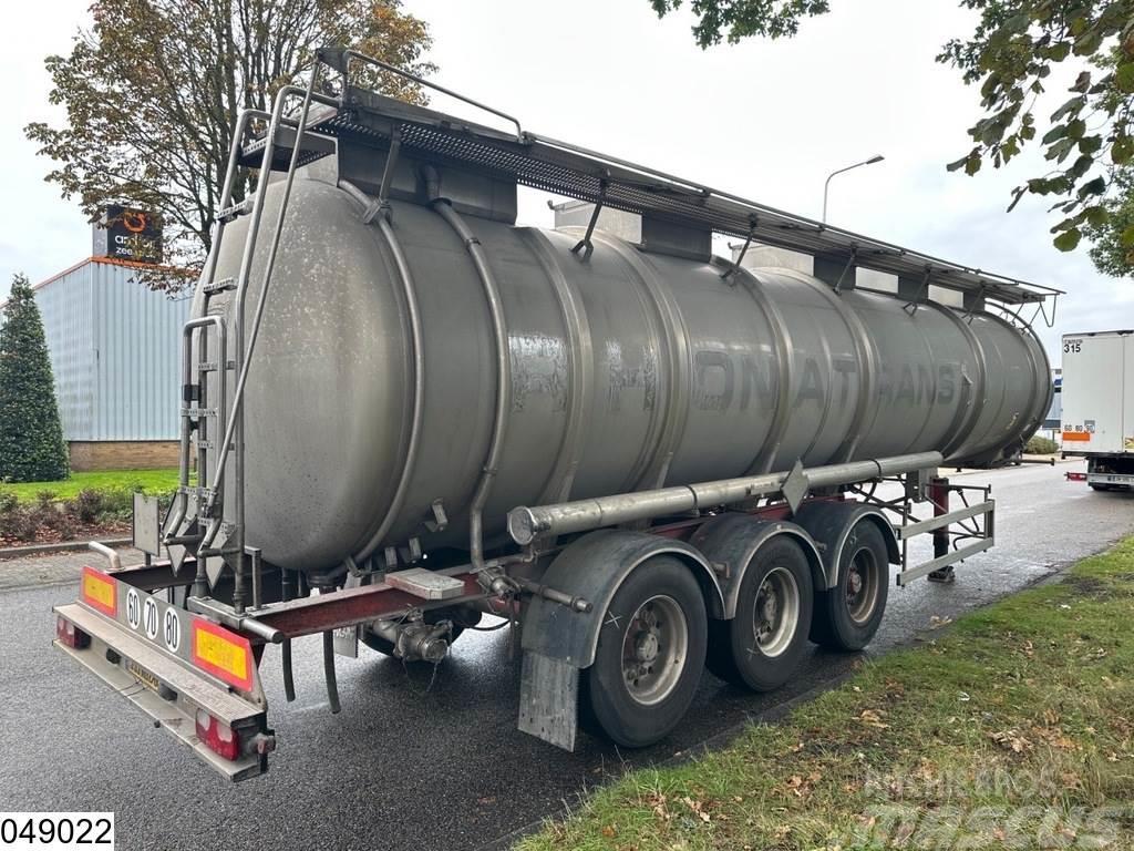 Magyar Chemie 34500 Liter, RVS tank, 1 Compartment Tanktrailer