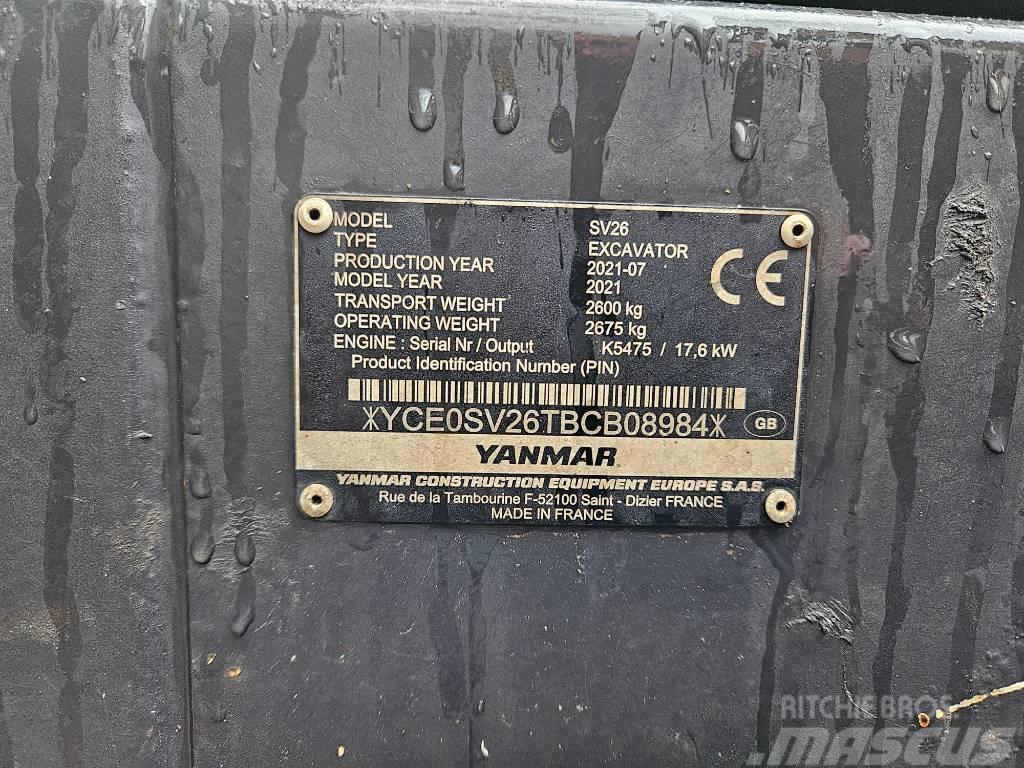 Yanmar SV 26 Minigrävare < 7t