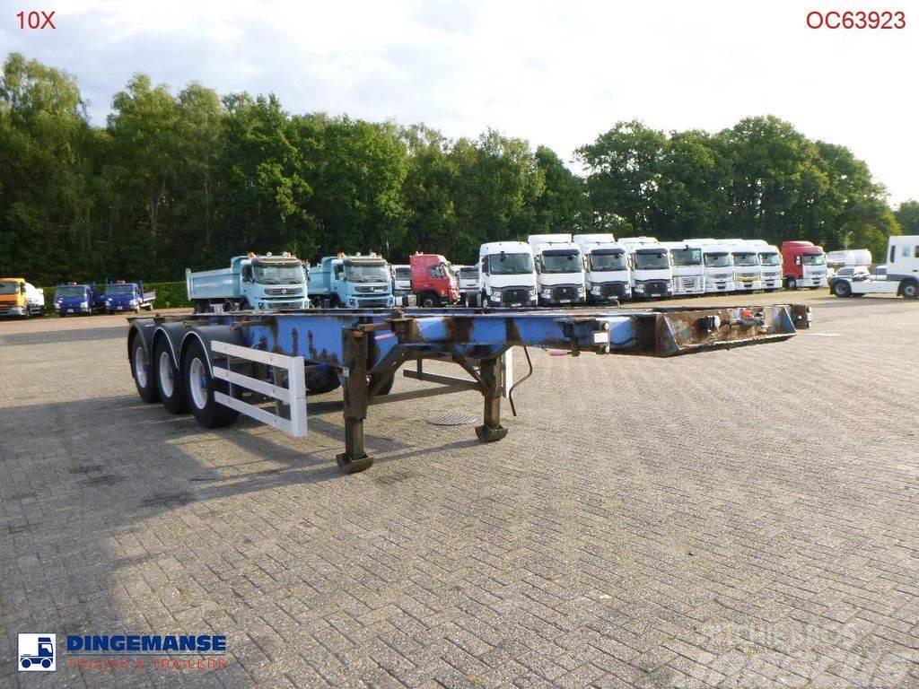 SDC 3-axle container trailer 20-30 ft + ADR Containertrailer