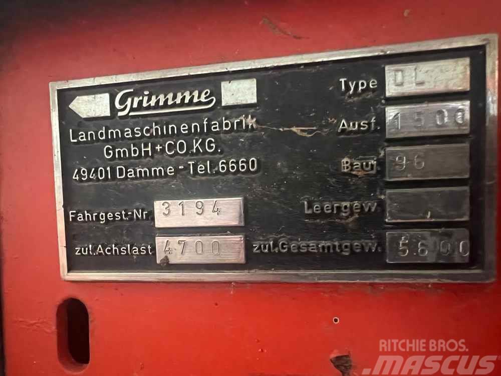 Grimme DL1500 Potatisupptagare och potatisgrävare