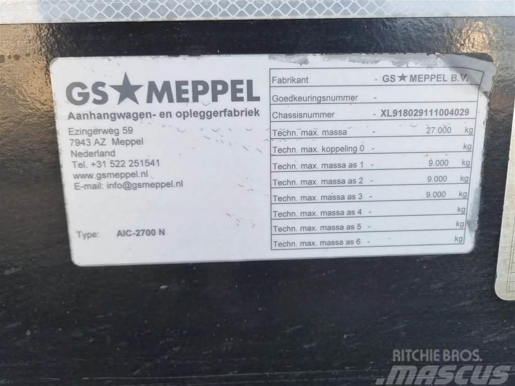 GS Meppel AIC-2700 N container aanhanger Växelflak-/Containersläp