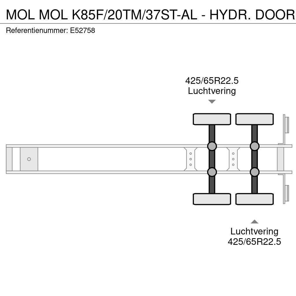 MOL K85F/20TM/37ST-AL - HYDR. DOOR Tipptrailer